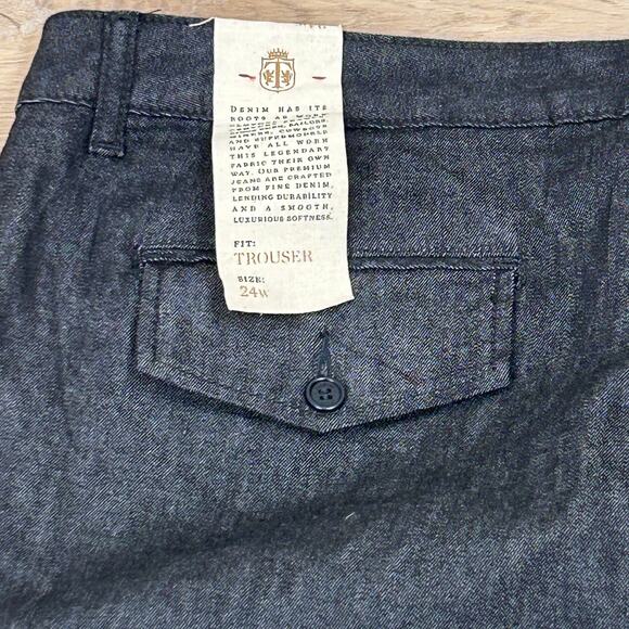 Talbots Denim Jeans Plus size 24W NWT Trouser fit - Picture 7 of 9